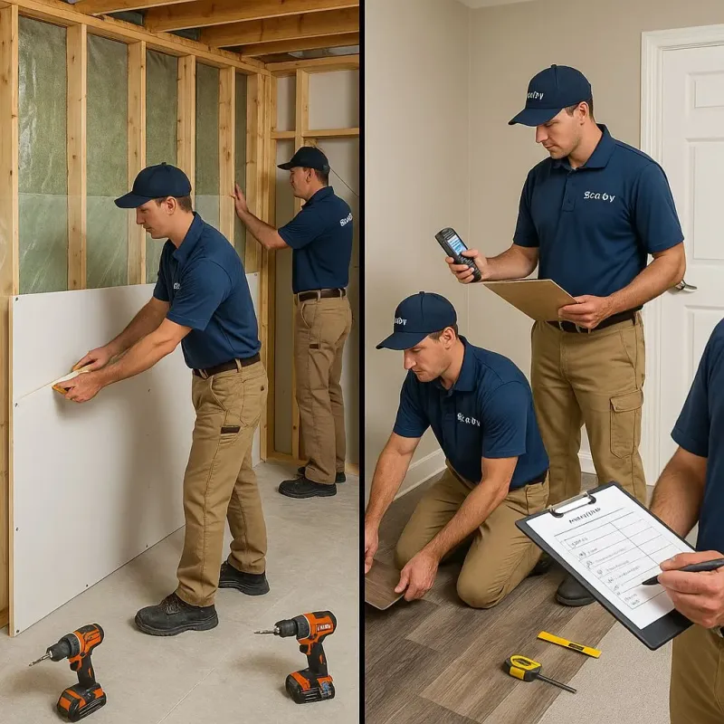 Repairs and Reconstruction process in Candia, NH